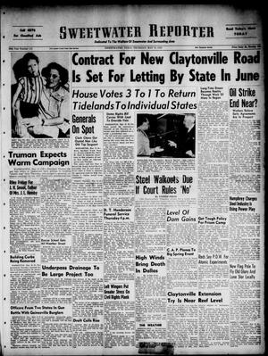 Sweetwater Reporter (Sweetwater, Tex.), Vol. 55, No. 115, Ed. 1 Thursday, May 15, 1952