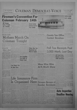 Coleman Democrat-Voice (Coleman, Tex.), Vol. 75, No. 33, Ed. 1 Tuesday, January 31, 1956