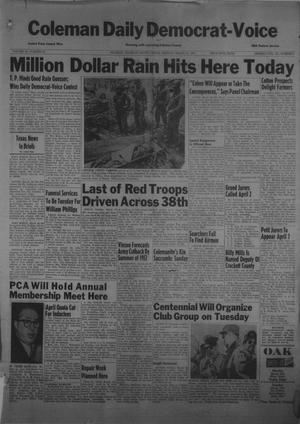 Primary view of object titled 'Coleman Daily Democrat-Voice (Coleman, Tex.), Vol. 3, No. 72, Ed. 1 Monday, March 26, 1951'.
