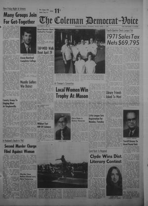 Primary view of object titled 'The Coleman Democrat-Voice (Coleman, Tex.), Vol. 91, No. 46, Ed. 1 Tuesday, April 11, 1972'.