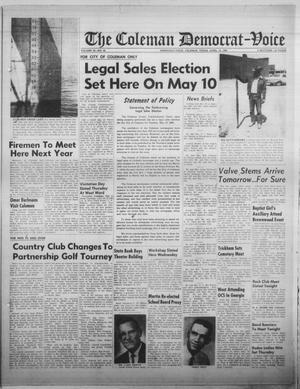 The Coleman Democrat-Voice (Coleman, Tex.), Vol. 85, No. 45, Ed. 1 Tuesday, April 12, 1966