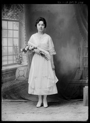 [Woman with Flowers, Standing]