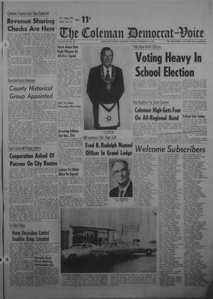 The Coleman Democrat-Voice (Coleman, Tex.), Vol. 92, No. 29, Ed. 1 Tuesday, December 12, 1972
