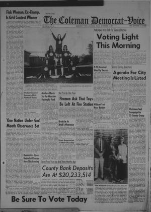 Primary view of object titled 'The Coleman Democrat-Voice (Coleman, Tex.), Vol. 90, No. 23, Ed. 1 Tuesday, November 3, 1970'.