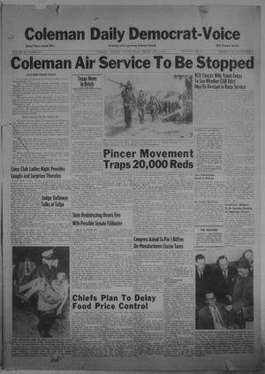 Coleman Daily Democrat-Voice (Coleman, Tex.), Vol. 3, No. 34, Ed. 1 Friday, February 9, 1951