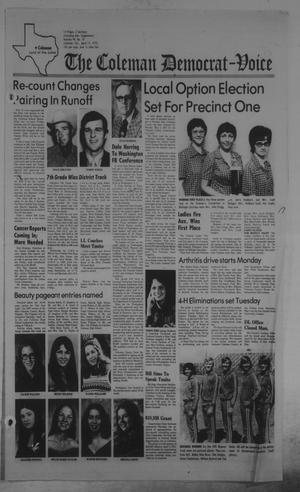 The Coleman Democrat-Voice (Coleman, Tex.), Vol. 94, No. 47, Ed. 1 Tuesday, April 15, 1975