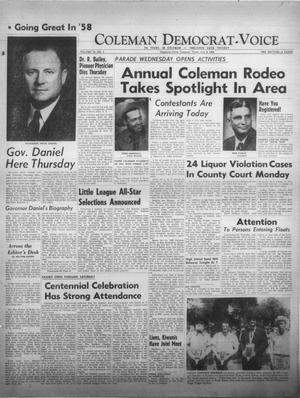 Coleman Democrat-Voice (Coleman, Tex.), Vol. 78, No. 4, Ed. 1 Tuesday, July 8, 1958