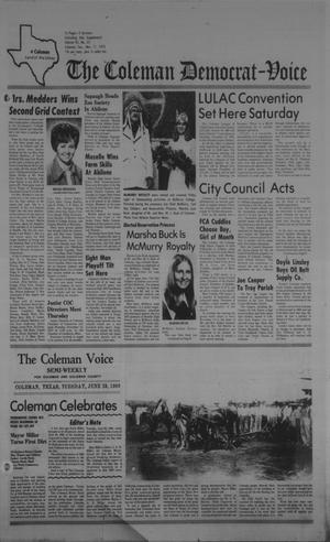 The Coleman Democrat-Voice (Coleman, Tex.), Vol. 95, No. 25, Ed. 1 Tuesday, November 11, 1975