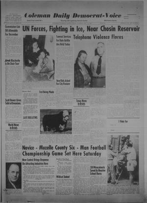 Primary view of object titled 'Coleman Daily Democrat-Voice (Coleman, Tex.), Vol. 2, No. 327, Ed. 1 Tuesday, November 14, 1950'.