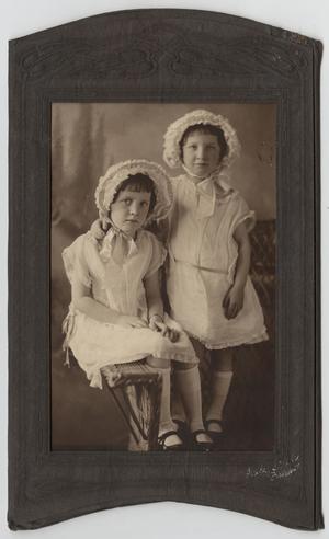 [Portrait of Two Unknown Girls in Dresses]
