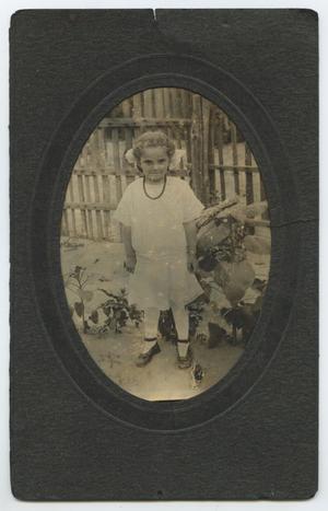 Primary view of object titled '[Photograph of an Unknown Girl in a Dress]'.