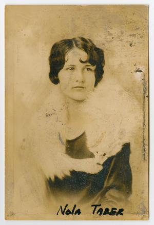 Primary view of object titled '[Portrait of Nola Taber]'.