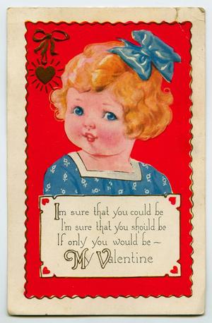 Primary view of object titled '[Valentine's Postcard with an Illustration of a Baby]'.