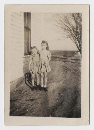 Primary view of object titled '[Photograph of Betty and Patricia Nelson]'.
