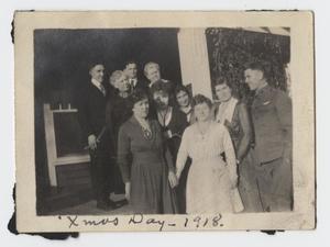[Christmas Photograph of the Turney Family and Friends]