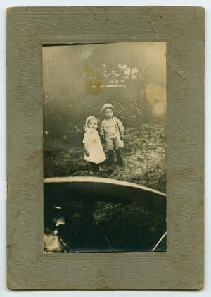 Primary view of object titled '[Photograph of Two Unknown Children]'.