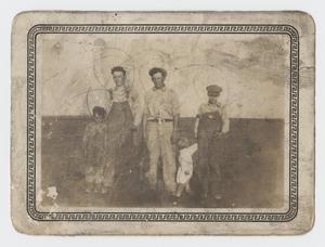 Primary view of object titled '[Photograph of Five Nelson Brothers]'.