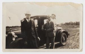Primary view of object titled '[Photograph of Allen Berryman Toler with Two Unknown Individuals]'.