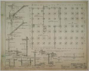 Primary view of object titled 'Scharbauer Hotel, Midland, Texas: Footing and Basement Framing Plan'.
