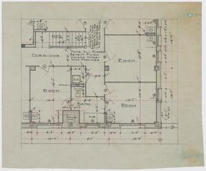 Primary view of object titled 'Hotel Building, Gorman, Texas: Floor Plans'.
