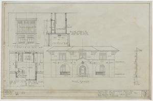 Primary view of object titled 'Anne D'Spain's Apartment House, Abilene, Texas: Front Elevation'.