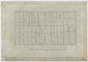 Primary view of object titled 'Bob Evans' Hotel, Dublin, Texas: Framing Plan of 2nd Floor Joist'.