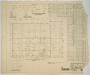 Settles' Hotel, Big Spring, Texas: Third Floor and Part Roof Framing Plan