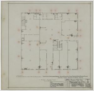 Breckenridge Hotel Mechanical Plans, Breckenridge, Texas: First Floor Plan