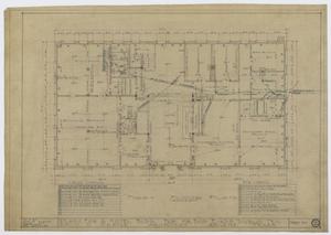 Primary view of object titled 'Bob Evans' Hotel, Dublin, Texas: First Floor Plan'.
