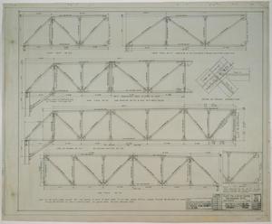 Breckenridge Hotel Mechanical Plans, Breckenridge, Texas: Truss Diagrams