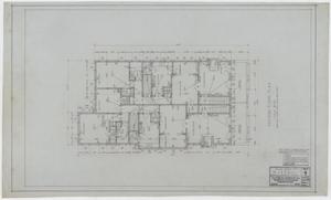 Mr. A. W. Wible's Apartment, Dallas, Texas: Second Floor Plan