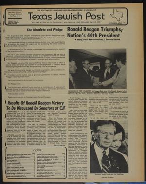 Texas Jewish Post (Fort Worth, Tex.), Vol. 34, No. 45, Ed. 1 Thursday, November 6, 1980
