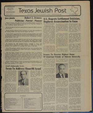 Primary view of object titled 'Texas Jewish Post (Fort Worth, Tex.), Vol. 33, No. 23, Ed. 1 Thursday, June 7, 1979'.