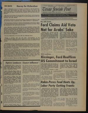 Texas Jewish Post (Fort Worth, Tex.), Vol. 30, No. 21, Ed. 1 Thursday, May 20, 1976