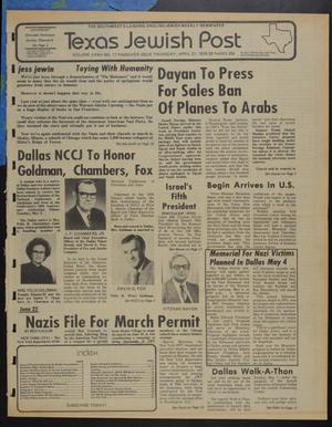 Texas Jewish Post (Fort Worth, Tex.), Vol. 32, No. 17, Ed. 1 Thursday, April 27, 1978