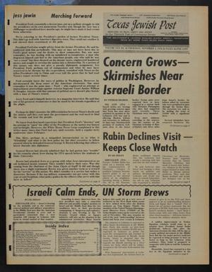 Texas Jewish Post (Fort Worth, Tex.), Vol. 30, No. 45, Ed. 1 Thursday, November 4, 1976