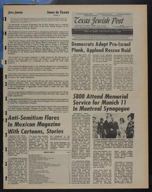 Texas Jewish Post (Fort Worth, Tex.), Vol. 30, No. 30, Ed. 1 Thursday, July 22, 1976