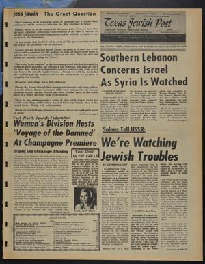 Texas Jewish Post (Fort Worth, Tex.), Vol. 31, No. 6, Ed. 1 Thursday, February 10, 1977