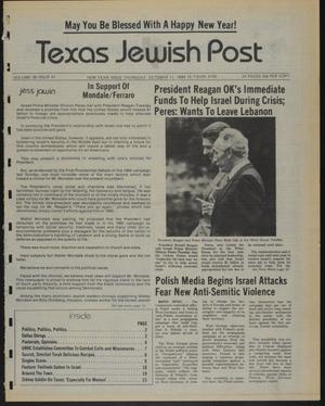 Texas Jewish Post (Fort Worth, Tex.), Vol. 38, No. 41, Ed. 1 Thursday, October 11, 1984
