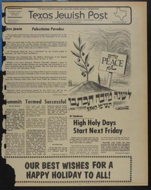 Texas Jewish Post (Fort Worth, Tex.), Vol. 33, No. 37, Ed. 1 Thursday, September 13, 1979