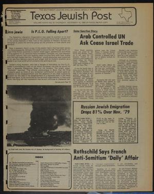 Texas Jewish Post (Fort Worth, Tex.), Vol. 34, No. 51, Ed. 1 Thursday, December 18, 1980