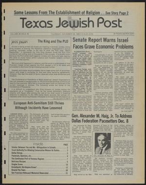 Texas Jewish Post (Fort Worth, Tex.), Vol. 38, No. 48, Ed. 1 Thursday, November 29, 1984