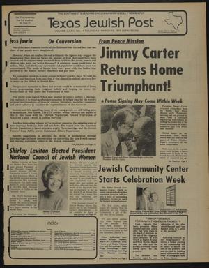 Primary view of object titled 'Texas Jewish Post (Fort Worth, Tex.), Vol. 33, No. 11, Ed. 1 Thursday, March 15, 1979'.