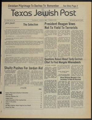 Texas Jewish Post (Fort Worth, Tex.), Vol. 39, No. 25, Ed. 1 Thursday, June 20, 1985