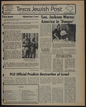 Primary view of object titled 'Texas Jewish Post (Fort Worth, Tex.), Vol. 34, No. 3, Ed. 1 Thursday, January 17, 1980'.