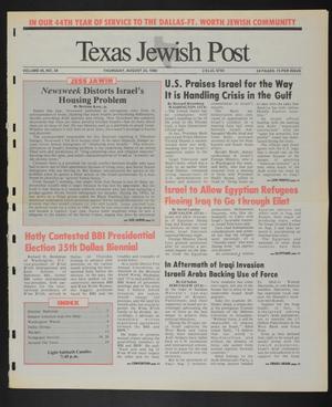 Texas Jewish Post (Fort Worth, Tex.), Vol. 45, No. 34, Ed. 1 Thursday, August 23, 1990
