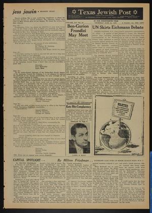 Texas Jewish Post (Fort Worth, Tex.), Vol. 14, No. 25, Ed. 1 Thursday, June 23, 1960