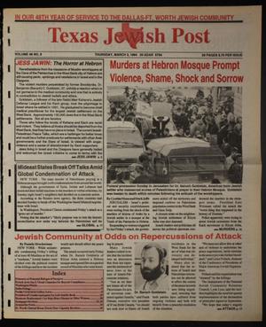 Texas Jewish Post (Fort Worth, Tex.), Vol. 48, No. 9, Ed. 1 Thursday, March 3, 1994
