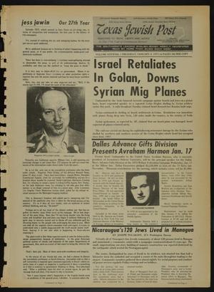 Texas Jewish Post (Fort Worth, Tex.), Vol. 27, No. 1, Ed. 1 Thursday, January 4, 1973