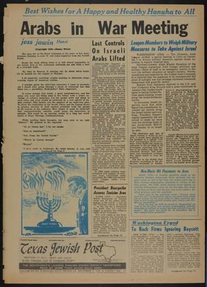 Primary view of object titled 'Texas Jewish Post (Fort Worth, Tex.), Vol. 20, No. 49, Ed. 1 Thursday, December 8, 1966'.